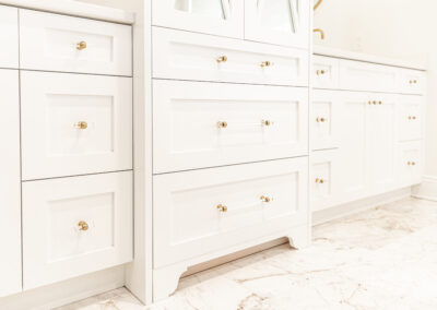 White and Gold Bathroom Vanity