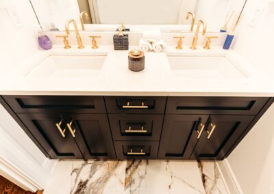 Black & Gold Bathroom Vanity